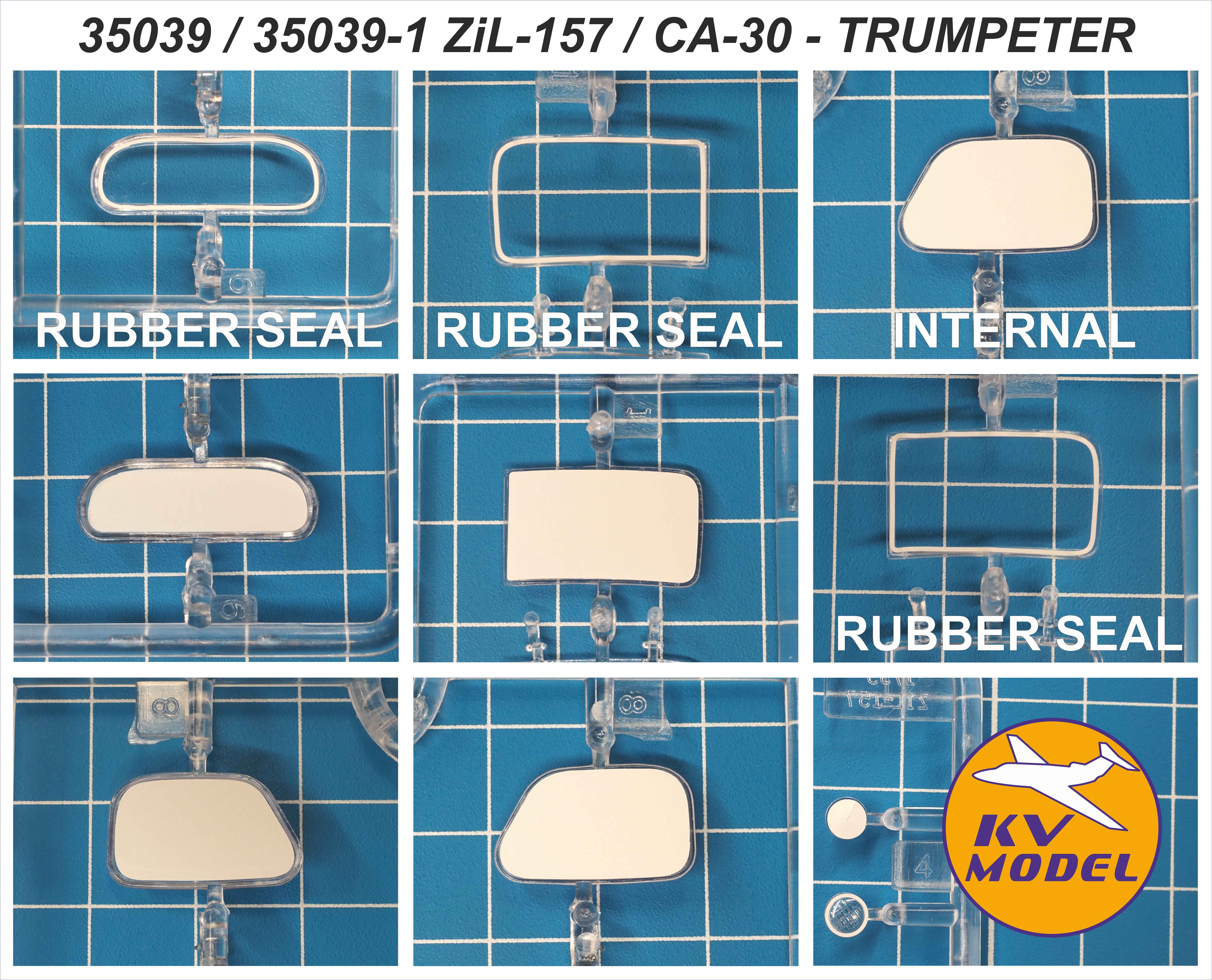 35039KV Окрасочная маска ЗиЛ-157 / ЗиЛ-157К / Chinese Jiefang CA-30 (TRUMPETER #01003, #01001, #01002) - (двусторонние маски)