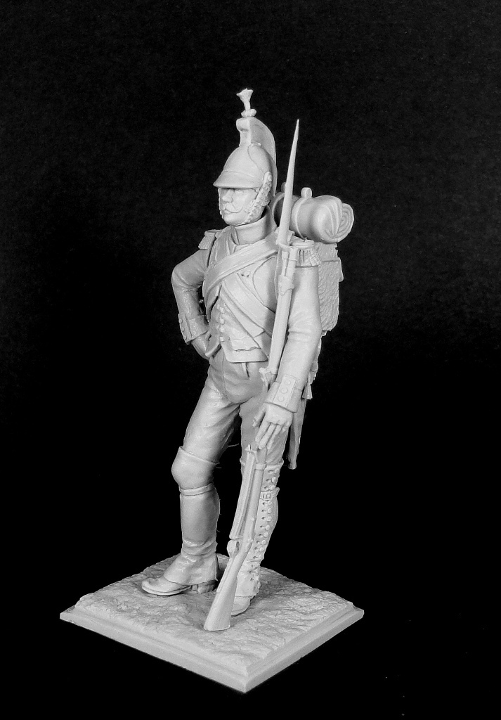 CHM-54209. Фузилер итальянского легиона «Piemonte Du Midi», 1805-09 гг. 54 мм. Материал - смола. Chronos Miniatures