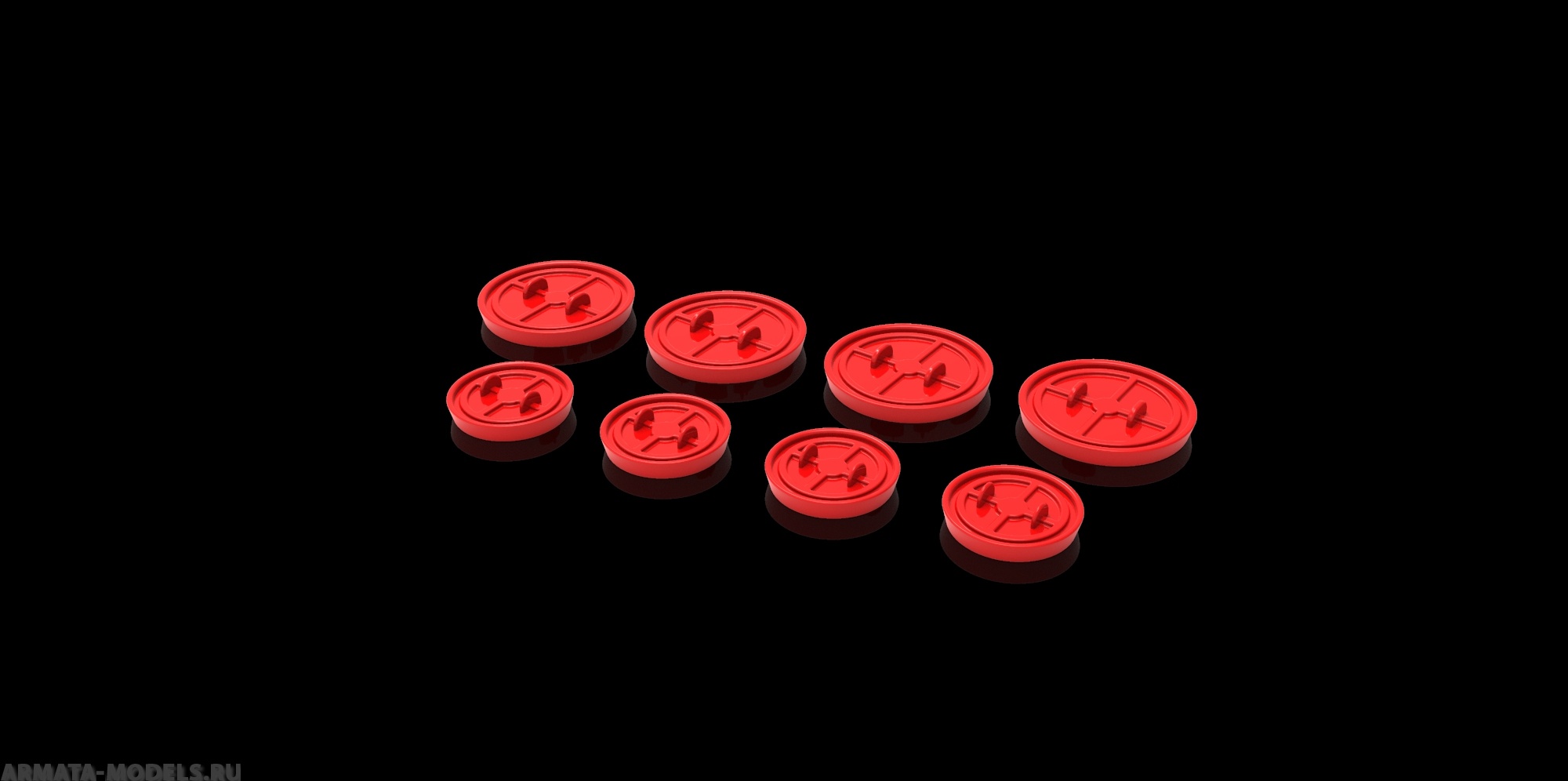 AM14406 Заглушки на двигатели для ИЛ-76, А-50 1/144 Arma Models