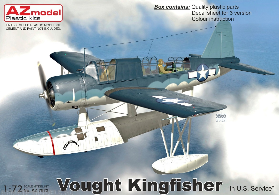 AZ7672 Сборная модель самолета Kingfisher „In U.S. Service“ AZmodel Plastic kits