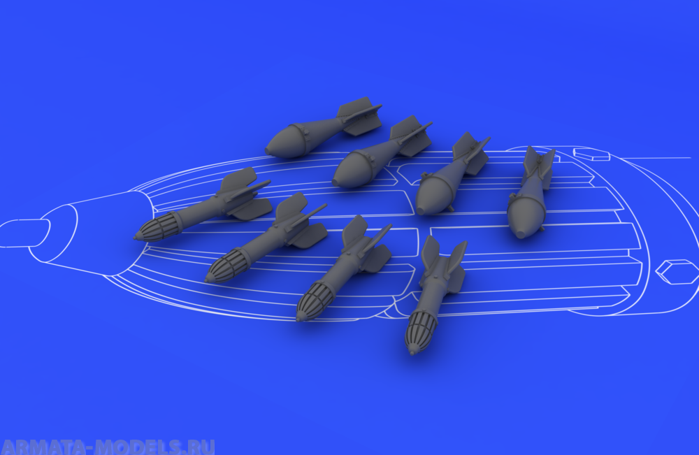 648073ED Комплект вооружения Il-2 weapon set (FAB 50, RS 132)