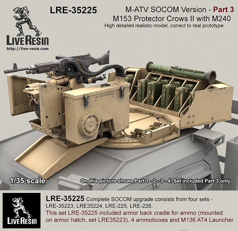 LRE35225 Модифицированная версия колёсного бронеавтомобиля M-ATV SOCOM. Часть 3 