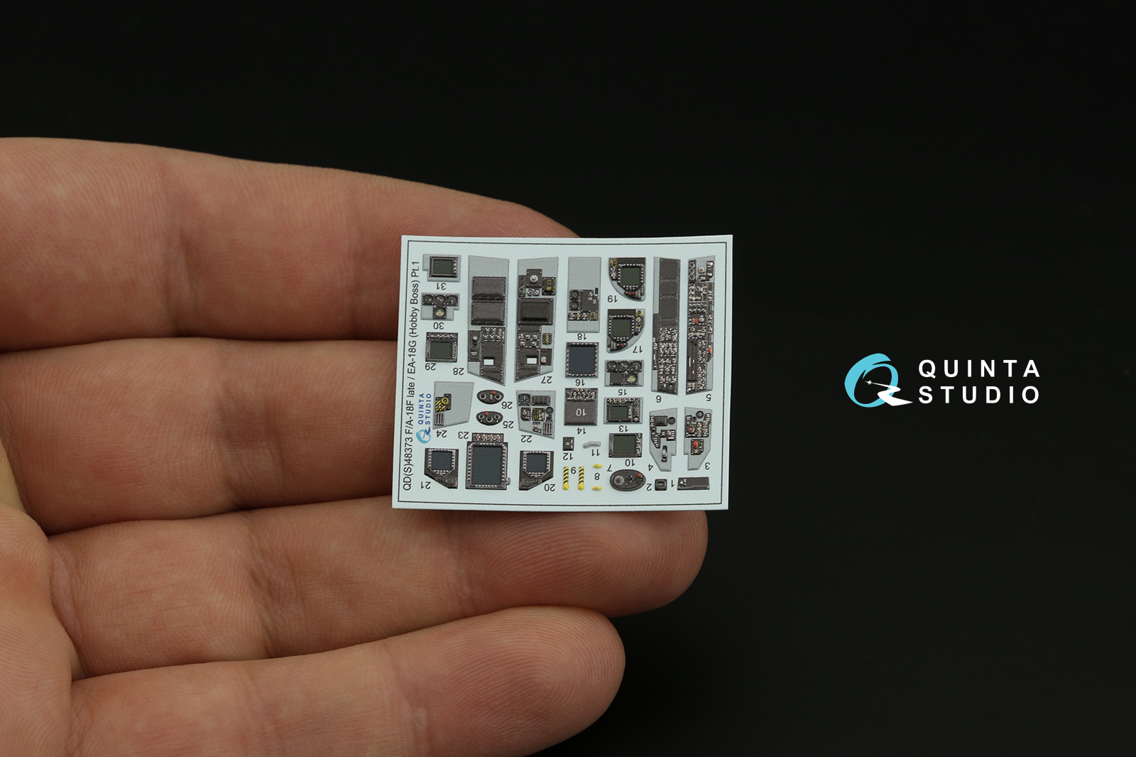 QDS-48373 3D Декаль интерьера кабины F/A-18F late / EA-18G (Hobby Boss) (Малая версия)