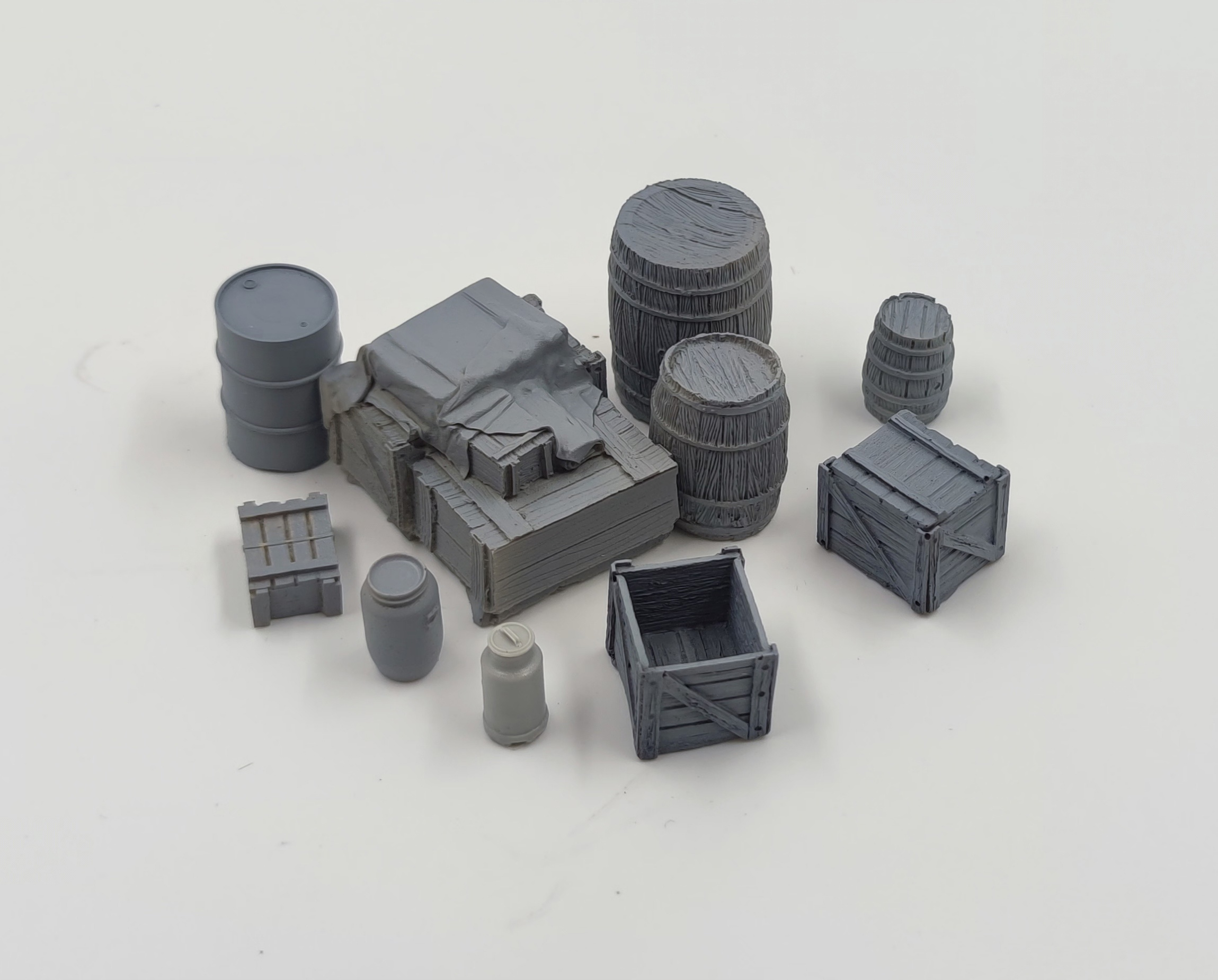 HE-35087 Набор бочек и ящиков Hobby Expert