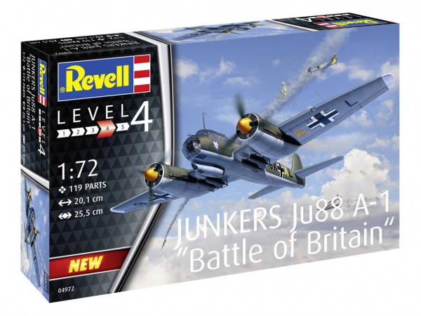 04972RE Скоростной средний бомбардировщик Junkers Ju88 A-1 Битва за Британию Revell