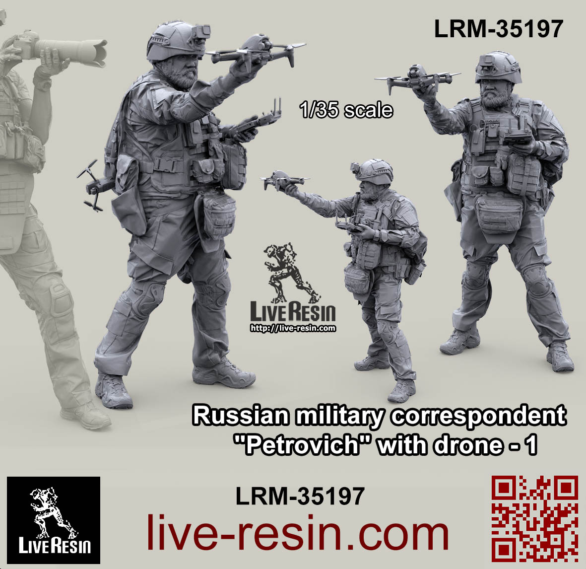 LRM35197 Военкор Петрович с дроном - 1 (Не для свободной продажи) Live Resin