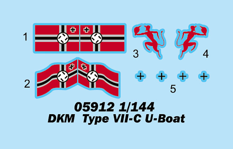 05912P DKM Type VII-C U-Boat Trumpeter