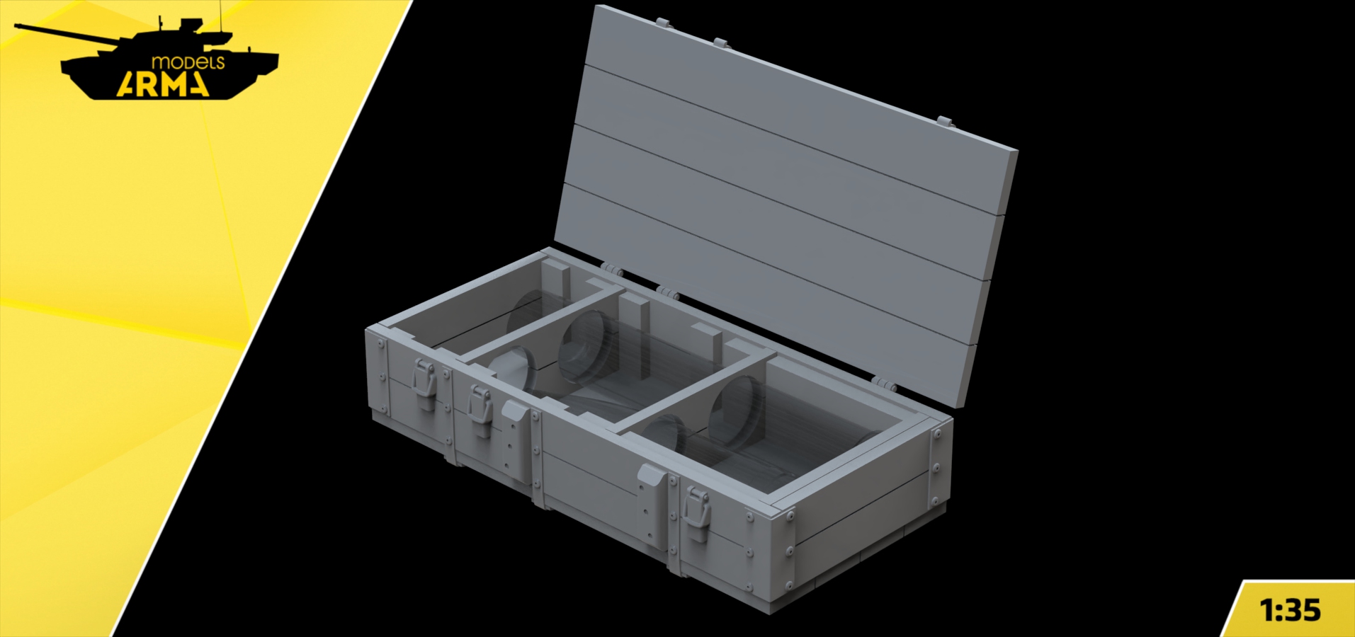 AM35987 Ящик снарядный 122 мм для ИС-2/ИСУ-122 Arma Models