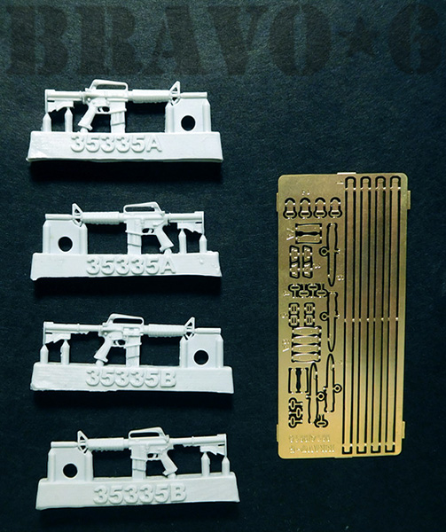 B6-35335 Миниатюра с фототравлением XM177E1 Bravo6