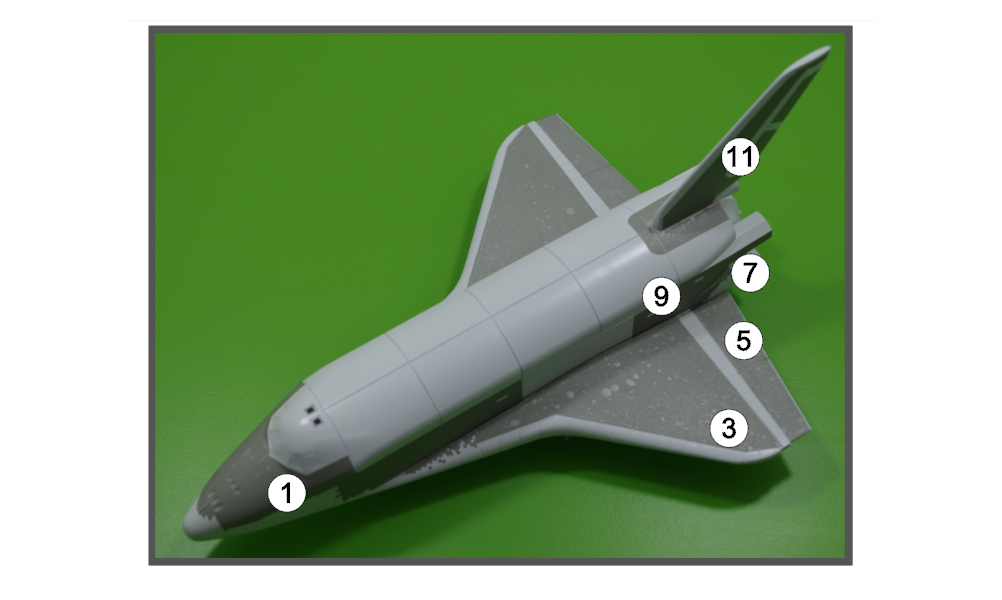 AM144123 Маска окрасочная для выкраски черных элементов и шасси Бурана