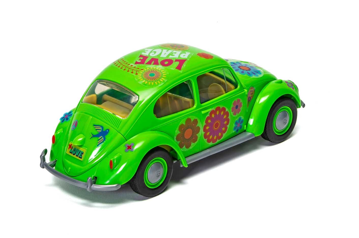 J6031 Сборная модель автомобиля QUICKBUILD Flower Power VW Beetle Green Airfix
