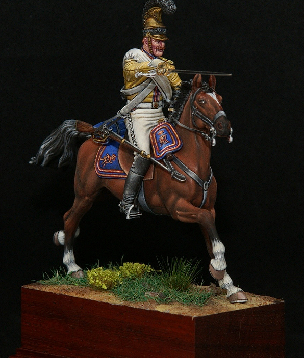 CHM-54212. Саксонский кирасир полка "Гард Дю Кор", 1812 г.  54 мм. Материал - смола. Chronos Miniatures