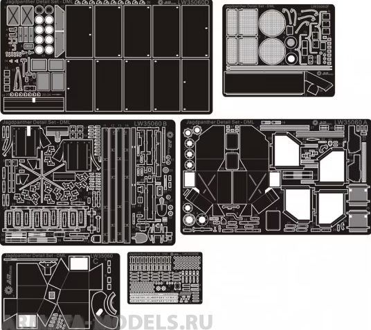 LW35060 Jagdpanther G Detail Set For Dragon Smart Kits