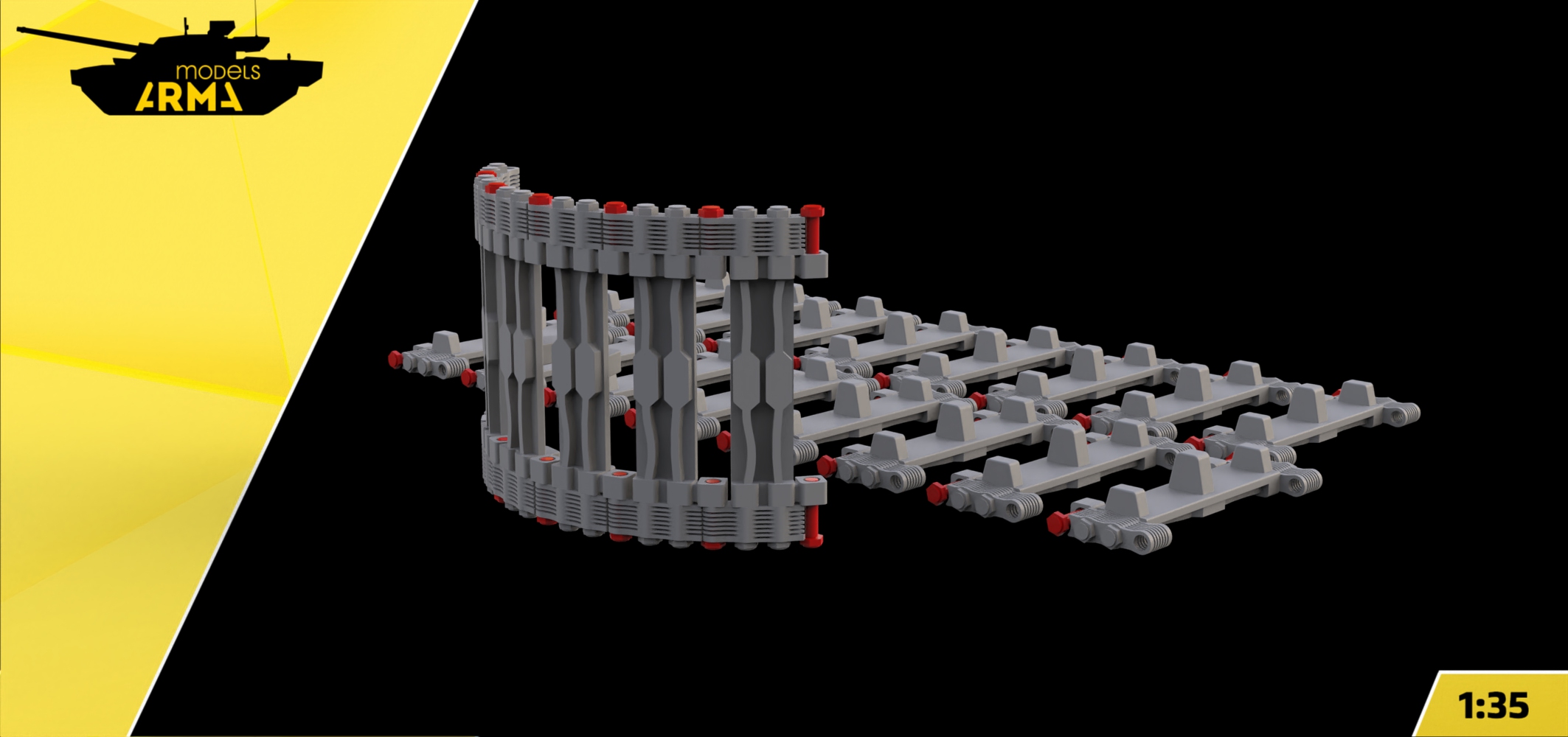 AM35940 Траки наборные для танка ТГ 3D