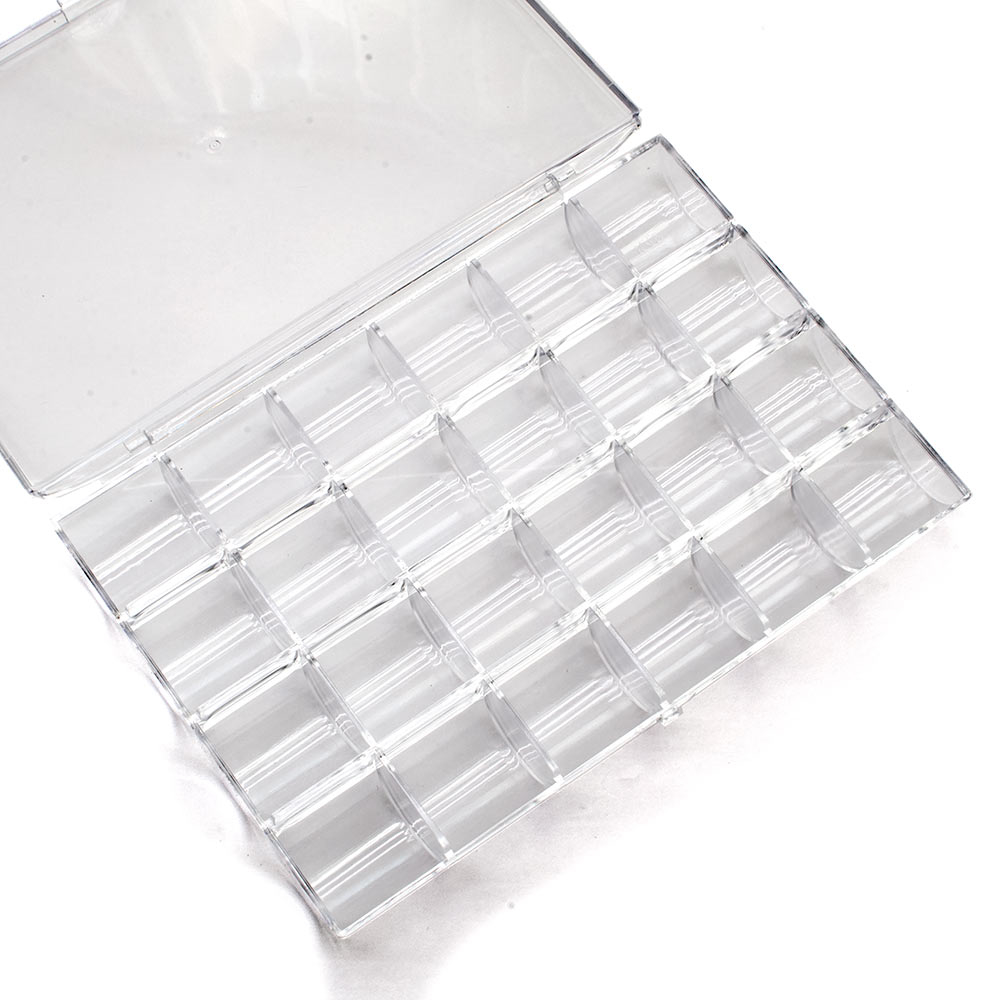У14409IRP Бокс для хранения прямоугольный 24 ячейки, 180х120мм (Прозрачный)