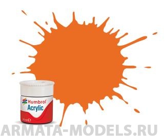 AB0018 Краска акриловая No 18 Оранжевый - Глянцевый - 12 ml Acrylic