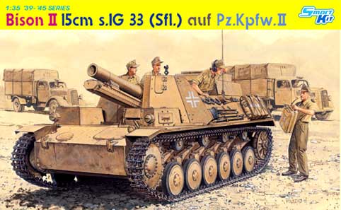 6440Д Сборная модель САУ Bison II 15cm sIG 33(Sfl) auf Pz.Kpfw.II Dragon