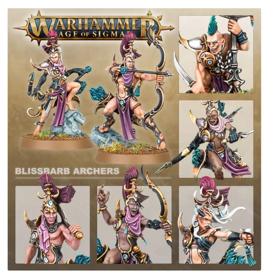 83-83GW Набор Гедонисты Слаанеш. Лучники Блаженного Шипа (Hedonites of Slaanesh Blissbarb Archers)