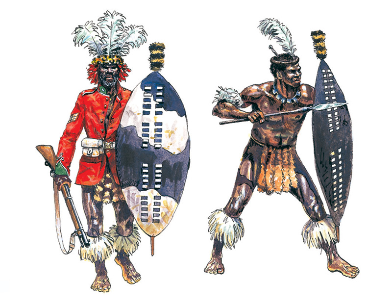 6051ИТ Солдатики Zulu Warriors (Zulu War) Italeri