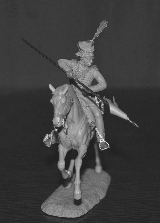 CHM-54363. Гвардейский шеволежер-лансер, Королевство Неаполь 1812-15 гг. 54 мм. Материал - смола. Chronos Miniatures