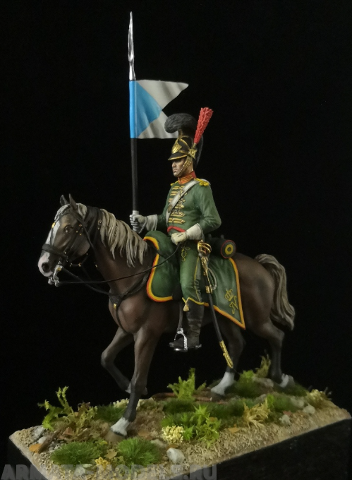 CHM-54184. Гвардейский шеволежер-лансер, Вестфалия 1811-13 гг. 54 мм. Материал - смола. Chronos Miniatures