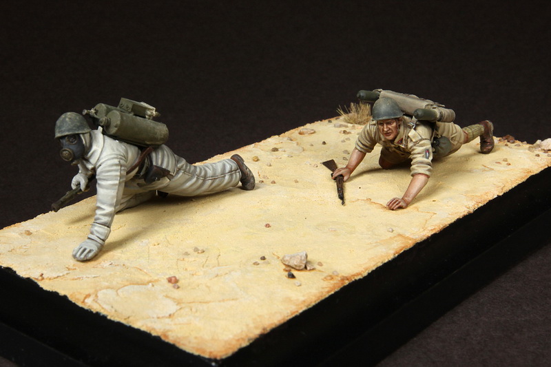 35171SOGA Flamethrower team Italian Guastatori in North Africa. SOGA Miniatures