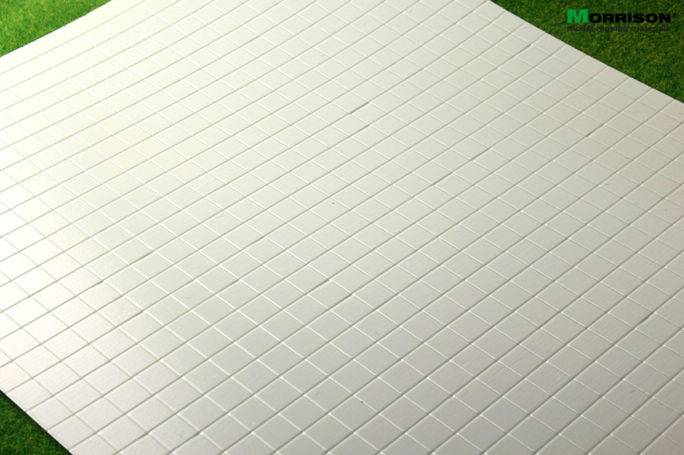 041to013 Текстура плитки для диорам  (Лист А3- 28см.х38см.). Размер одной плитки 10 мм.