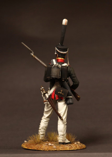 CHM-54014(M). Унтер-офицер гренадерских полков, Россия 1812-14 гг. 54 мм. Материал - белый металл. Chronos Miniatures