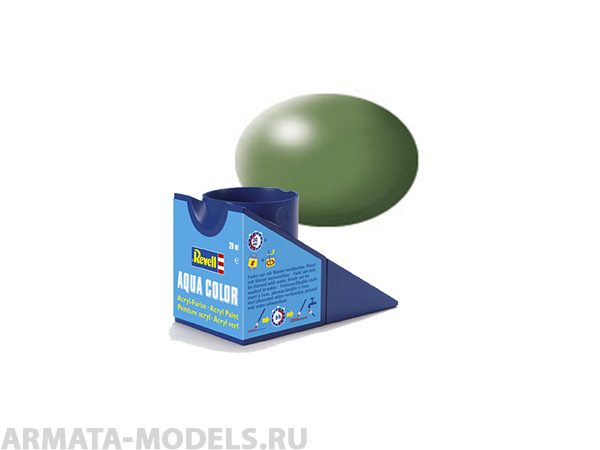 36360 Аква-краска оливково-зеленая, шёлк