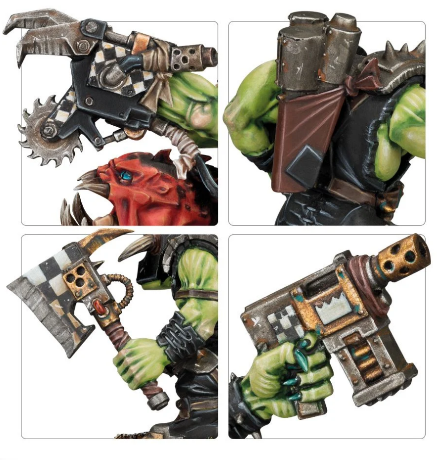 50-33GW Набор Орки. Ваивода Грукк и его Козыри (Ork Warboss Grukk's Boss Mob)