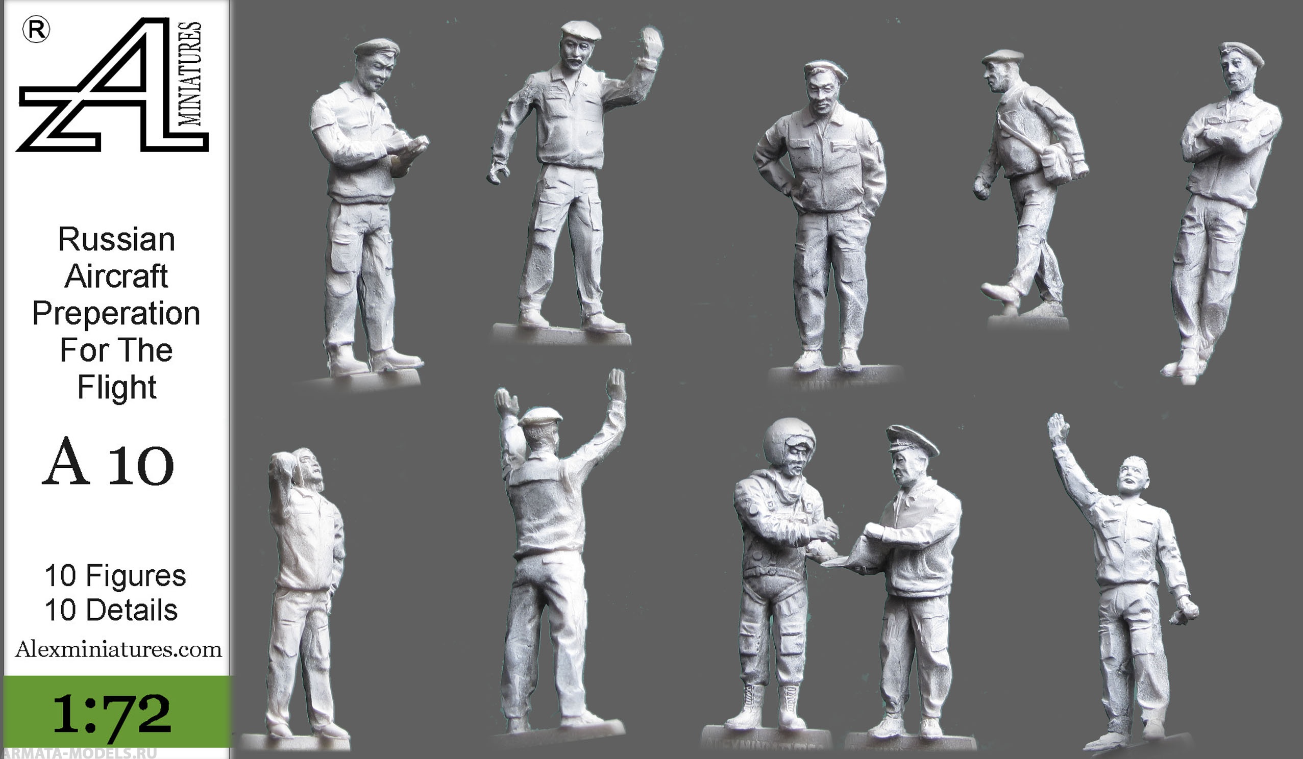 А10 Российские авиационные техники.  Подготовка к полетам, 1:72 Alex miniatures