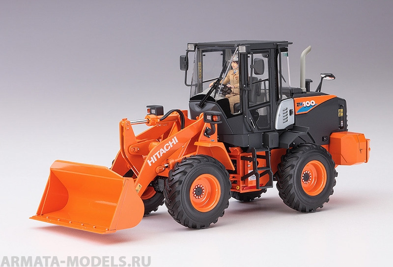 66004 Фронтальный погрузчик WM04. HITACHI WHEEL LOADER ZW100-6 (HASEGAWA) 1/35 Hasegawa