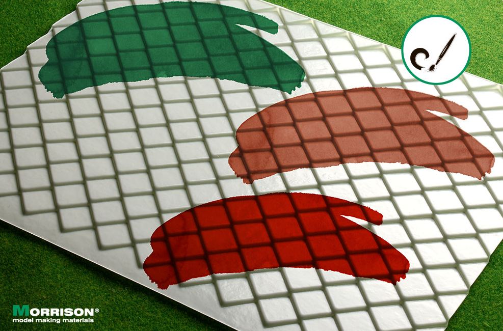 041rmb012 Объёмная текстура черепицы «Ромб». М1:12 (Лист А3- 28см.х38см.)