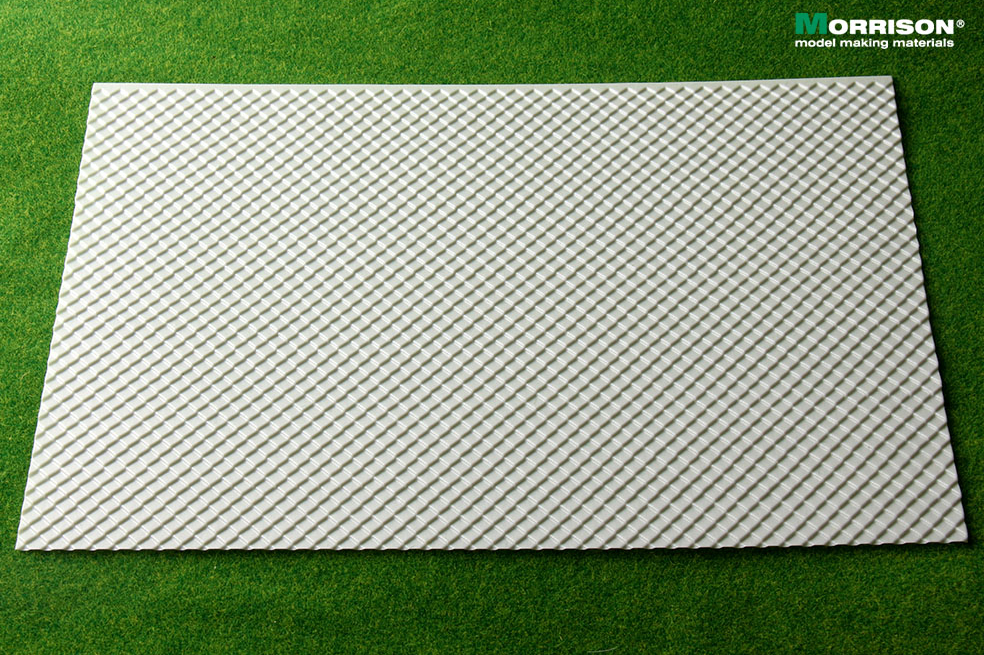 041rmb072 Объёмная текстура черепицы «Ромб». М 1:72. (Лист А3- 28см.х38см.)