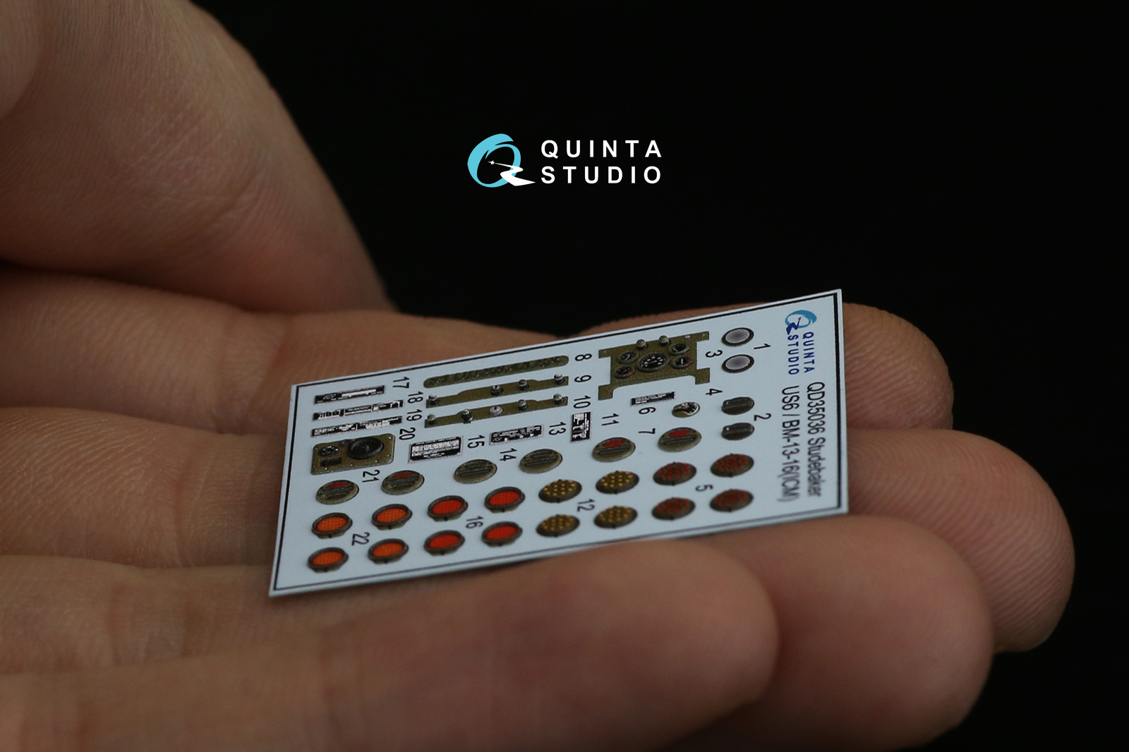 QD35036 3D Декаль интерьера кабины Studebaker US6 (для модели ICM)