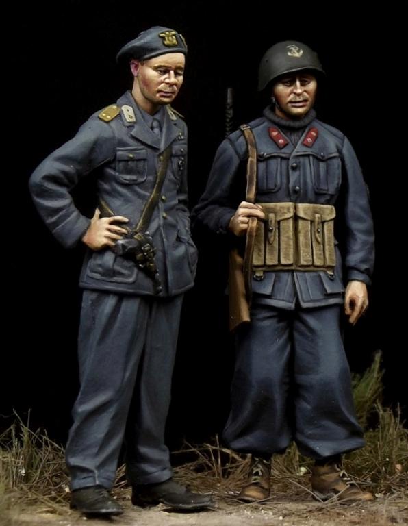 35117BM Decima MAS Commander & Soldier WW II The Bodi Miniatures