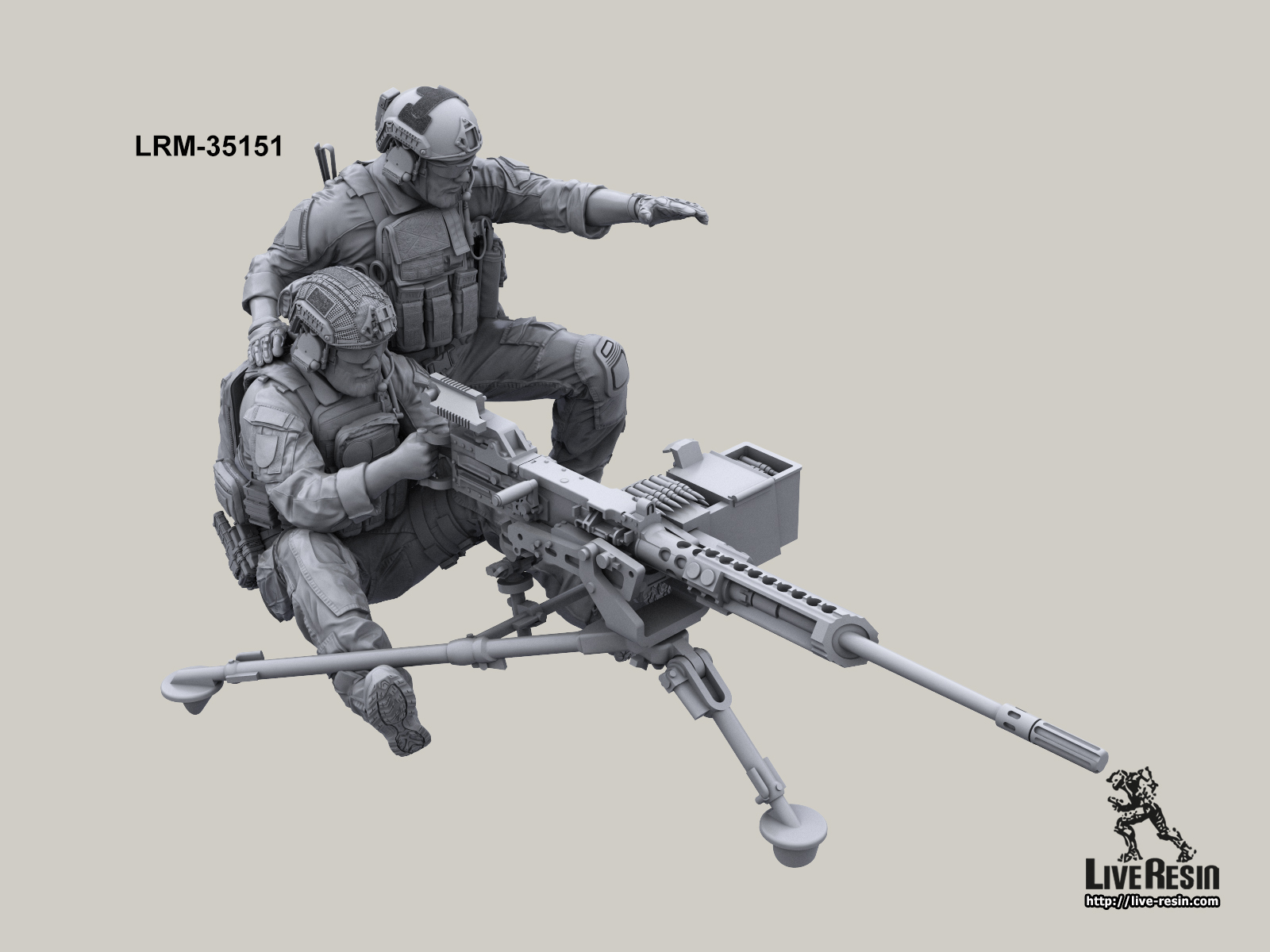 LRM35151 Помощник пулеметчика современных армий  Live Resin