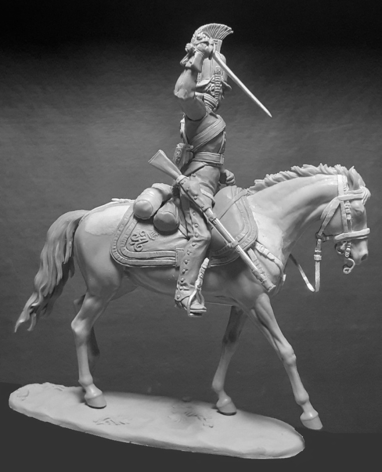 CHM-54292. Рядовой Лейб-Гвардии Драгунского полка, Россия 1812-14 гг. Материал - смола. Chronos Miniatures