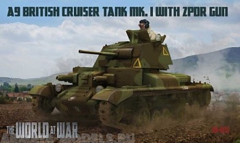 Ш011 Танк A-9 British Cruiser Tanr MK.I 1939-45  журнал+модель (IBG models) 1/72