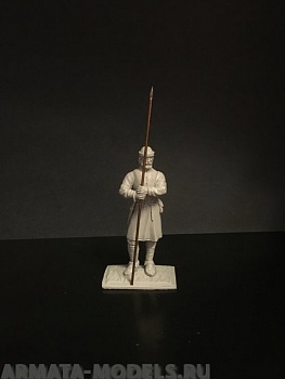 407ТБ Пеший русский ополченец с копьем