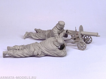 T35111 Советский расчет пулемета Максим (в маскхалатах) (2)