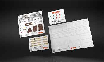 EM48004C Комбо набор ЛаГГ-3 для модели Звезда 4833 1:48 (3D декаль) детали кабины+ заклепки + бано