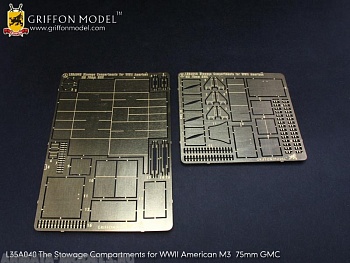 L35A040GR The Stowage Compartments for WW II American M3 75mm GMC(for Dragon 6467 Kit) 1/35