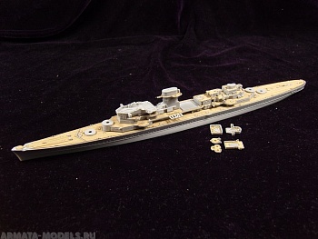 AW20036 Деревянная палуба для DKM Admiral Hipper 1940