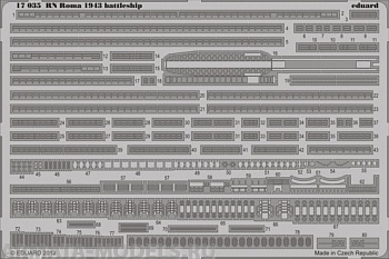 17035 Фототравление для модели RN Roma 1943 battleship