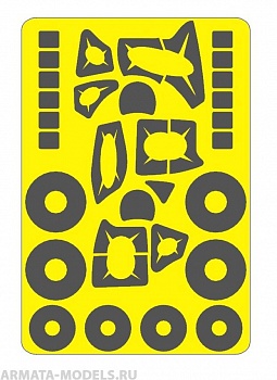 AM72102 Окрасочная маска для МИ-24П/В/ВП/Ми-35  Звезда 1/72