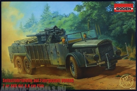 Rod727 Бронеавтомобиль VOMAG 7 or 660 mit 8,8 cm Flak Roden
