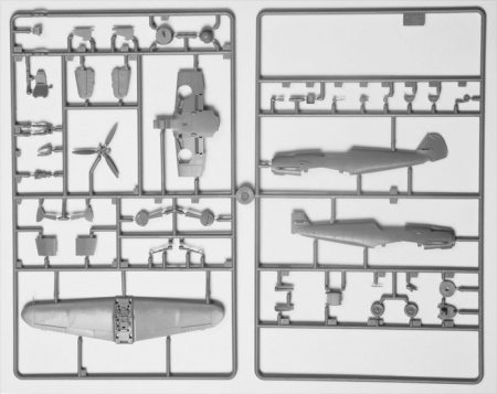 7302 Немецкий истребитель Мессершмитт Bf 109 F-2 Звезда