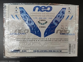 PAS14416 Декаль на А-320 kit Revell or Zvezda NEO