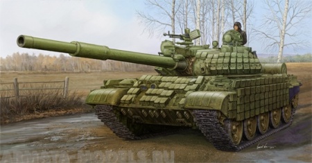 01556 Танк  Т-62 с динамической защитой мод.1972 Trumpeter